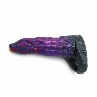 Kiotos Monstar - Fjörgyn - Penis Sleeve - Extra Omvang - Verdikkend - Paars/Zwrt