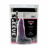 Kiotos Monstar - Fjörgyn - Penis Sleeve - Extra Omvang - Verdikkend - Paars/Zwrt