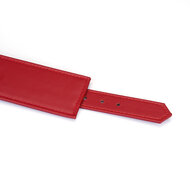 Liebe Seele - Crimson Red - PU Lederen Polsboeien - Vegan - Rood/Goud