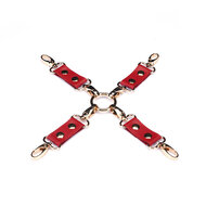 Liebe Seele - Crimson Red - PU Lederen Hogtie - Vegan