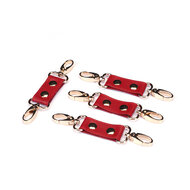 Liebe Seele - Crimson Red - PU Lederen Hogtie - Vegan
