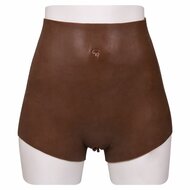XX-DreamToys - Ultra Realistische Bodysuit Male-to-Female - Drag Queen - Vrouwentorso met Vagina - Bruin - Maat L