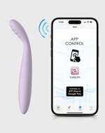 Svakom - Cici 2 - Verwarmende G-Spot Vibrator Met Flexibele Kop - Met App Control - Lila