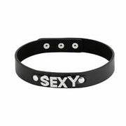 Kiotos BDSM - Collar met Strass Steentjes - SEXY - Zwart