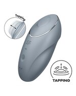 Satisfyer - Tap & Climax 1 - Vibrerende Clitoris Vibrator met Tik/Tapping Functie - Lichtblauw