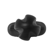ElectraStim - Electrosex - Tartarus Quadripolar Buttplug - Zwart