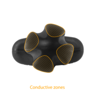 ElectraStim - Electrosex - Tartarus Quadripolar Buttplug - Zwart