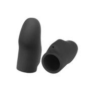 ElectraStim - Electrosex - Siliconen E-stim Vingerhoesjes - Zwart