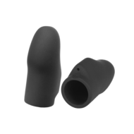 ElectraStim - Electrosex - Siliconen E-stim Vingerhoesjes - Zwart