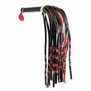 Sevanda - Gevlochten Flogger - Zwart/Rood