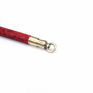 Liebe Seele - Kinbaku Ukiyoe - Lamsleder Beklede Spreidstang - Rood met Zwarte Rozen Print - Iets Héél Bijzonders! - Import uit Japan