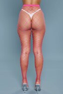 Be Wicked - Can't Back Down - Grote Gaten Visnet Panty - Hot Pink - One Size