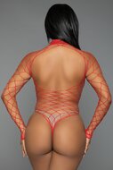Be Wicked - Dancing All Night - Grote Gaten Visnet Body - Rood - One Size