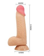 Pretty Love - Lisle - Sliding Skin Dildo -  20.6 x 4.4  cm - Lichte Huidskleur