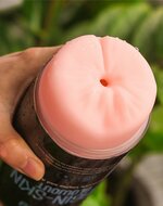 Lovetoy - Virgin-Skin Blowout - Dubbelzijdige Stroker Masturbator - Vagina en Anus - Lichte Huidskleur