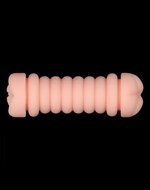 Lovetoy - Virgin-Skin Blowout - Dubbelzijdige Stroker Masturbator - Vagina en Ass - Lichte Huidskleur