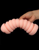 Lovetoy - Virgin-Skin Blowout - Dubbelzijdige Stroker Masturbator - Vagina en Ass - Lichte Huidskleur