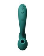ZALO - Talis - G-Spot Pulsewave Vibrator met Zuigfunctie en Verwarmfunctie - Smaragd Groen
