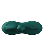 ZALO - Flora - Vibrator-kussen - Hands-free Vibrator - Met Warmtefunctie - Smaragd Groen