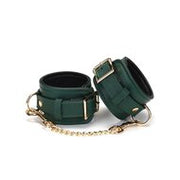 Liebe Seele - Mossy Green - Lederen Enkelboeien Met Gouden Ketting - Exclusief En luxe ontwerp