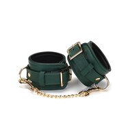 Liebe Seele - Mossy Green - Lederen Enkelboeien Met Gouden Ketting - Exclusief En luxe ontwerp