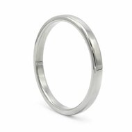 Kiotos - Platte Cockring - 8 mm hoog - dikte 5 mm - RVS - Diameter 65 mm