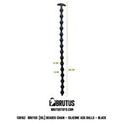 Brutus - Beaded Chain - Anaalketting - Anaal Kralen - Siliconen - Zwart