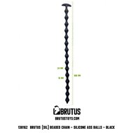 Brutus - Beaded Chain - Anaalketting - Anaal Kralen - Siliconen - Zwart