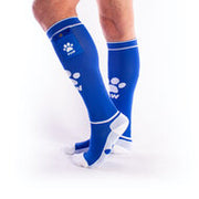 Brutus - Puppy Party Voetbalsokken met zakje - One Size - Blauw Wit