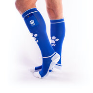 Brutus - Puppy Party Voetbalsokken met zakje - One Size - Blauw Wit