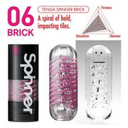 Tenga - Spinner Brick Masturbator - Transparant