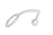 Black Label - Cockring met Opschroefbare Anaalkogel - RVS - Diameter ring 40 mm - Diameter kogel 30 mm