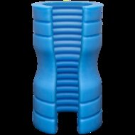 OptiMALE - Truskyn Siliconen Masturbator met Ribbels - Blauw