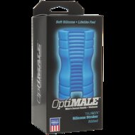 OptiMALE - Truskyn Siliconen Masturbator met Ribbels - Blauw