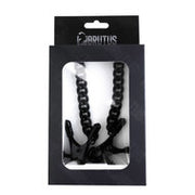 Brutus -  Tepelklemmen - Verstelbare Tepelklemmen met Ketting - BITE Heavy Nipple Clamps Black