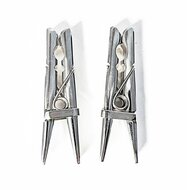 Black Label - Wasknijper Tepelklemmen - RVS - Twee stuks