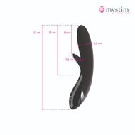 Mystim - Electrosex - Daring Danny - E-Stim Vibrator - Black Edition - Zwart