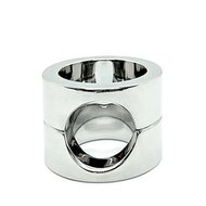 Black Label - Combi Cockring en Ball Stretcher - RVS