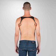 665 Neoprene - Heckler Harnas - Bretels - Zwart/Oranje - Maat L/XL