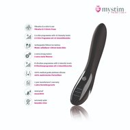 Mystim - Electrosex - Electric Eric - E-stim Vibrator - Zwart