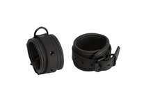 665 Leather - Neopreen Handboeien - Verstelbaar - Met D Ring