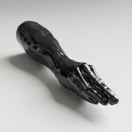 All Black Steroid - Backstroke - Dildo - 40.5 x 12.5 cm - Zwart