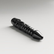 All Black Steroid - Allez - Dildo - 34 x 7 cm - Zwart