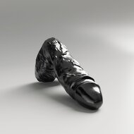 All Black Steroid - Bodybuilder - Dildo - 33 x7 cm - Zwart
