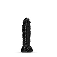 All Black Steroid - The Gym Buddy - Dildo - 35x 8,7 cm - Zwart
