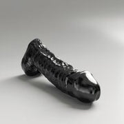 All Black Steroid - The Gym Buddy - Dildo - 35x 8,7 cm - Zwart