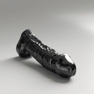 All Black Steroid - The Gym Buddy - Dildo - 35x 8,7 cm - Zwart