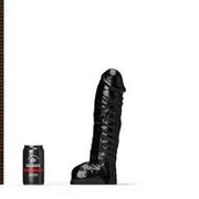 All Black Steroid - The Gym Buddy - Dildo - 35x 8,7 cm - Zwart