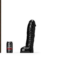 All Black Steroid - The Gym Buddy - Dildo - 35x 8,7 cm - Zwart