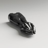 All Black Steroid - The Diver - Dildo - 34,5 x 11,5 cm - Zwart